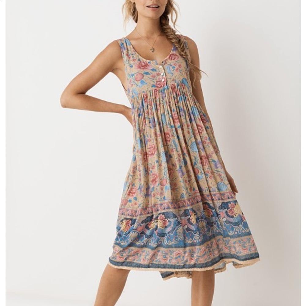 Spell Seashell Babydoll Midi Dress